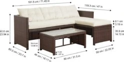 Teamson Home 3-Delig Hoek Loungeset - Tuinmeubelen - Tuinbank - Omvat Tafel En Kussens - Rotan - Bruin/Wit 20 Teamson Home 3-Delig Hoek Loungeset - Tuinmeubelen - Tuinbank - Omvat Tafel En Kussens - Rotan - Bruin/Wit -Buitentuin Winkel 1200x603 3