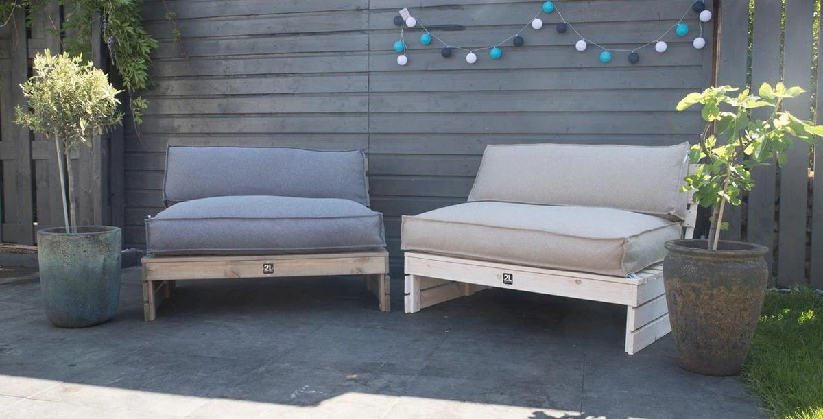 2L Home & Garden Rugkussen Metro Lounge Grijs - 120 X 40cm 9 2L Home & Garden Rugkussen Metro Lounge Grijs - 120 X 40cm - Afbeelding 7