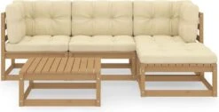 VidaXL 5-delige Loungeset Met Kussens Massief Grenenhout -Buitentuin Winkel 1200x611