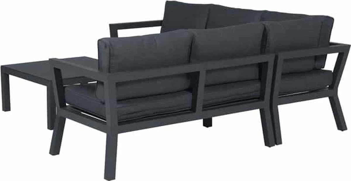 Garden Impressions Colorado Loungeset - Aluminium - Zwart 5 Garden Impressions Colorado Loungeset - Aluminium - Zwart - Afbeelding 3