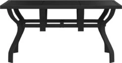 Prolenta Premium - Tuintafel 140x70x70 Cm Staal En Glas Zwart -Buitentuin Winkel 1200x625