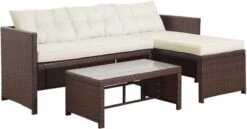Teamson Home 3-Delig Hoek Loungeset - Tuinmeubelen - Tuinbank - Omvat Tafel En Kussens - Rotan - Bruin/Wit 14 Teamson Home 3-Delig Hoek Loungeset - Tuinmeubelen - Tuinbank - Omvat Tafel En Kussens - Rotan - Bruin/Wit -Buitentuin Winkel 1200x626