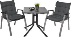 Beautissu Flair NL – Set Van 2 Tuinkussen Lage Rug Antraciet – 100x50 Cm – Zitkussen Matraskussen Voor Tuin Meubelen -Buitentuin Winkel 1200x631 4