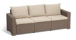 Allibert California Loungeset - 5 Personen - Cappuccino -Buitentuin Winkel 1200x642 1