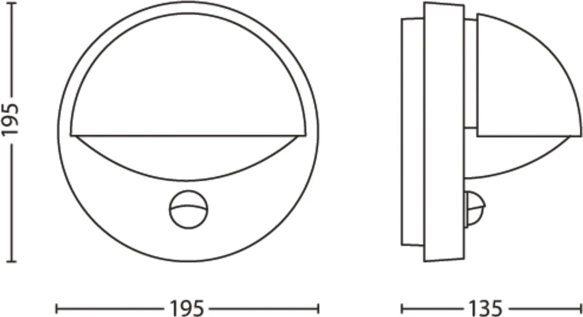 Philips June Buitenwandlamp Met Sensor - Antraciet 10 Philips June Buitenwandlamp Met Sensor - Antraciet - Afbeelding 8