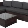 Loungebank Miko Bruin Tuin, Loungeset Buiten Wicker -Buitentuin Winkel 1200x655 5