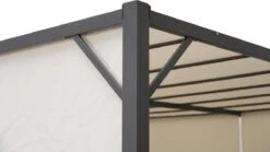 MaxxGarden Pergola - Partytent - Tuinpaviljoen Met één Gesloten Zijkant - 3x3x2,3 M - Cream -Buitentuin Winkel 1200x674 1