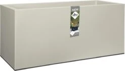 Elho Vivo Matt Finish Lang Wielen 90 - Grote Staande Plantenbak Voor Binnen & Buiten - Gemaakt Van Gereycled Plastic - L 39 X W 88 X H 41 Cm - Wit -Buitentuin Winkel 1200x687 3