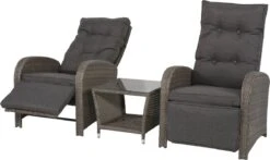 Loungeset Duoset Melia 2 Verstelbare Stoelen + Tafel - Balkonset -Buitentuin Winkel 1200x713 2