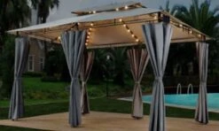 El Jardin - Partytent - 4x3 - Waterdicht Dak - Wanden - Solar - Antraciet Paviljoen -Buitentuin Winkel 1200x718 2