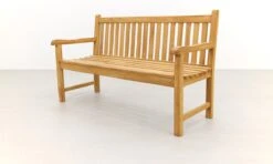 Teak Houten Tuinbank Bison - 150 Cm. -Buitentuin Winkel 1200x718