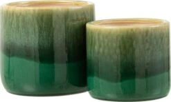 J-Line Bloempot Elise Keramiek Groen Large -Buitentuin Winkel 1200x718 7