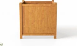 Houten Plantenbak Met Wieltjes 50x50 - Geolied Duurzaam FSC Acaciahout – Bloembak Buiten - Plantenbakken Buiten - Perfecthomeshop -Buitentuin Winkel 1200x720 10