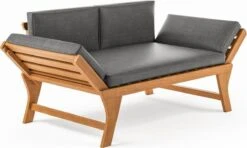 Loungebank Tuin FSC Antraciet – Makkelijk Verstelbaar Lounge Bank Balkon – Tuinbank Lounge Hardhout FSC – Perfecthomeshop -Buitentuin Winkel 1200x720 2