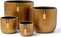 Capi Europe - Set Van 4 - Bloempot Binnen - Retro - - Goud - Bloempot Voor Binnen - BOX-BRTG-4 -Buitentuin Winkel 1200x736 3
