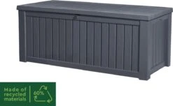 Keter Rockwood Opbergbox - 570L - 155x72.4x64.4cm - Grafiet -Buitentuin Winkel 1200x738 2