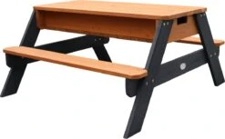 AXI Nick Zand & Water Picknicktafel In Antraciet/Bruin - Parasol Blauw/Wit - Picknick Tafel Voor Kinderen Van Hout -Buitentuin Winkel 1200x745