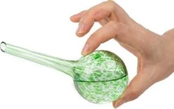 Merkloos Decopatent® 4 Stuks - Waterdruppelaar Voor Planten - Watergever - Glas - Waterbollen - Watergeefsysteem - Plantenbollen - Groen -Buitentuin Winkel 1200x752 5