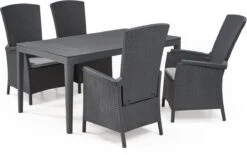 Allibert Vermont Verstelbare Tuinstoel - 64x68x107cm - Grafiet -Buitentuin Winkel 1200x753 1