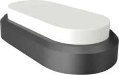 V-Tac Zwarte Ovale LED Plafondlamp Klein -Buitentuin Winkel 1200x753 8