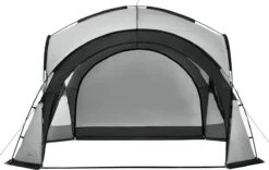 Pro-Tec Paviljoen Grästorp Met LED-verlichting 345x345x247 Cm Donkergrijs -Buitentuin Winkel 1200x758