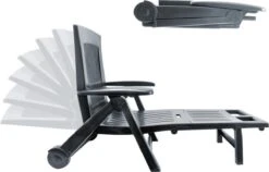 Casaria Ligstoel Zircone – Verstelbaar/Wielen Tot 120 Kg – Antraciet -Buitentuin Winkel 1200x766 1