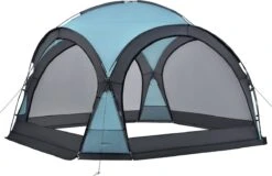 Pro-Tec Paviljoen Grästorp Met LED-verlichting 345x345x247 Cm Lichtblauw -Buitentuin Winkel 1200x778