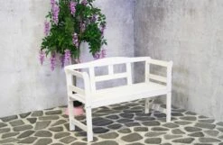 SenS-Line Friesen Tuinbank - Hout - Wit -Buitentuin Winkel 1200x784