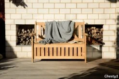 Needs&wants® Houten Tuinbank Met Opbergruimte, 2-zits Kistbank Houten Klassieke Bank Opslag, Grote Tuinopbergbank Van Massief Hout Weerbestendig Voor Buiten Tuin, Balkon, Terras, 115x61x85 Cm, Donker-bruin -Buitentuin Winkel 1200x792 1