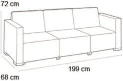 Allibert California Chaise Longue Loungeset - 3 A 4 Personen - Grafiet -Buitentuin Winkel 1200x793 1