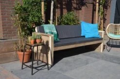 Sanderswoodworks Houten Tuinbank Vlieland - Incl. Kussens - Steigerhout -Buitentuin Winkel 1200x794 4