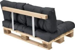 Merkloos En.casa Zitkussen Palletbank - 120 X 80 X 12 Cm - Donkergrijs -Buitentuin Winkel 1200x796 3