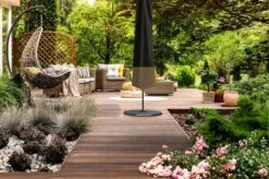 Vannons - Parasolhoes - Parasolhoes Staande Parasol - Max. 3.5 Meter - Zwart/Bruin -Buitentuin Winkel 1200x798