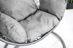 Hangstoel - Ei Stoel - Met Grijze Standaard & Kussens - Tot 125kg -Buitentuin Winkel 1200x800 105