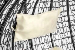 Hangstoel - Ei Stoel - Met Frame - Zwart Beige - Tot 125 Kg -Buitentuin Winkel 1200x800 109