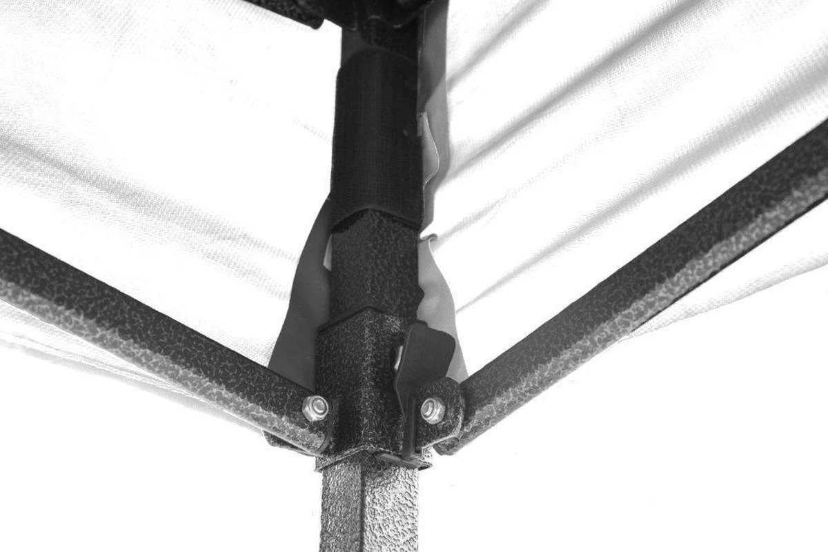 Garden Royal Easy Up Partytent 3x3 Met 4 Zijwanden Wit Waterdicht 8 Garden Royal Easy Up Partytent 3x3 Met 4 Zijwanden Wit Waterdicht - Afbeelding 6