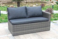 MaxxGarden Loungeset – Rattan Hoekset - 4 Persoons - Incl. Salontafel - Grijs -Buitentuin Winkel 1200x800 203