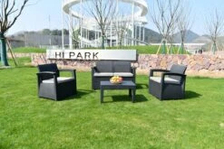 MaxxGarden Rattan Loungeset - 4 Persoons Zithoek - Design Wicker Tuinset -Buitentuin Winkel 1200x800 280