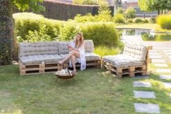 MaxxGarden Palletkussen - Rugkussen Loungeset Bank - Palletsofa - 120x40cm - Taupe -Buitentuin Winkel 1200x800 284