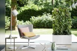 Elho Vivo Matt Finish Lang Wielen 90 - Grote Staande Plantenbak Voor Binnen & Buiten - Gemaakt Van Gereycled Plastic - L 39 X W 88 X H 41 Cm - Wit -Buitentuin Winkel 1200x800 618