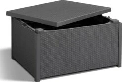 Allibert Arica Tuintafel - 79x59,5x42 Cm - Grafiet -Buitentuin Winkel 1200x807 1