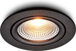 Ledisons LED Inbouwspots Zwart Met Driver - Dimbaar Kantelbaar IP54 3W 2700K Warm Wit Licht 240V 60 Stralingshoek >90 CRI Traploos Dimmen - Vivaro Zwart - Slechts 23MM Inbouwdiepte! 5 Jaar Garantie Energieverbruik: A++ -Buitentuin Winkel 1200x807 5