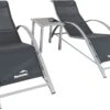 MaxxGarden Ligbed Set - 2 Stuks Zwart - Met Tafel - Sun Loungers - Loungebed -Buitentuin Winkel 1200x809 4