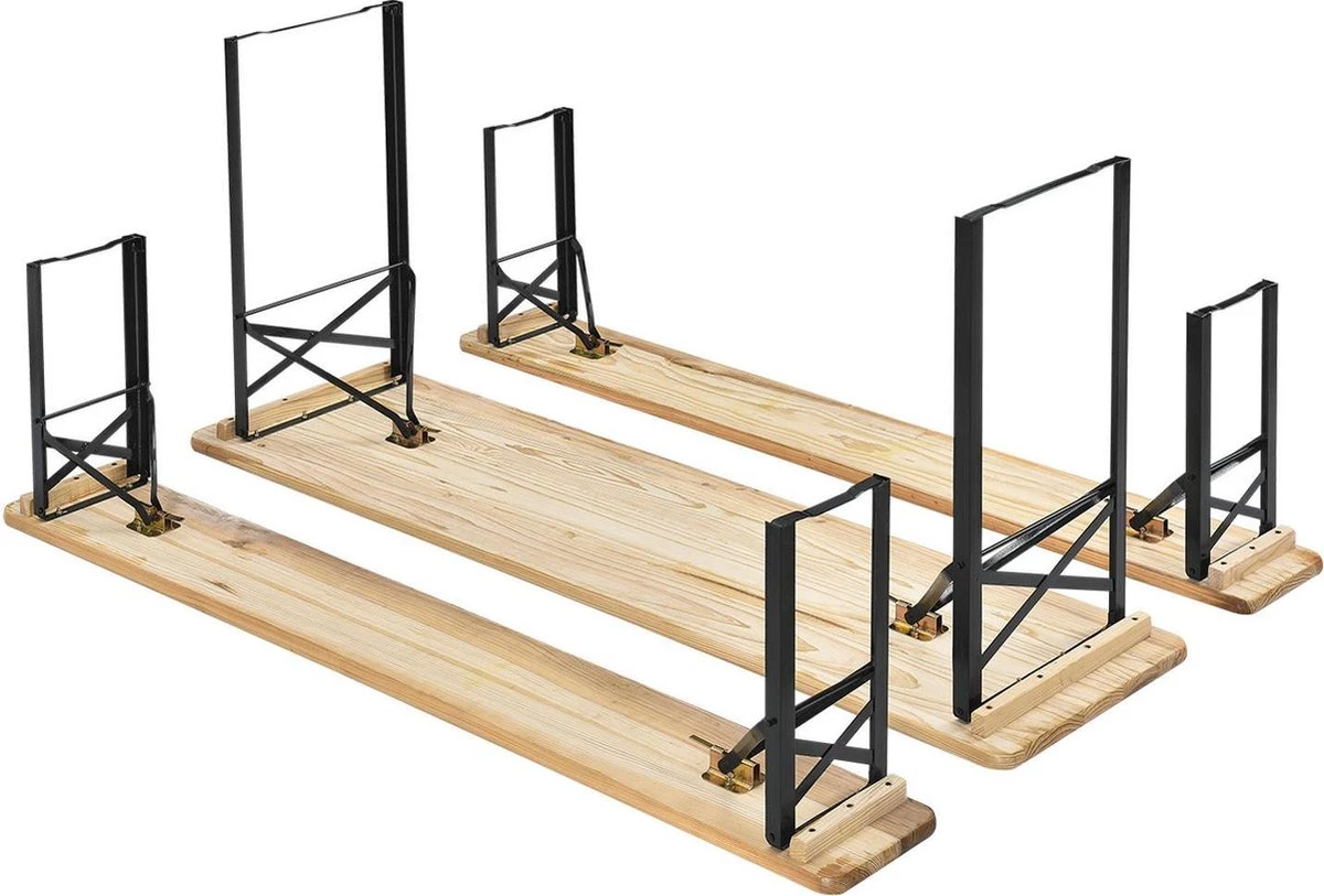 Merkloos Biertafelset / Bierbank - 3-delig - 170cm 5 Merkloos Biertafelset / Bierbank - 3-delig - 170cm - Afbeelding 3