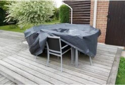 Nature - Tuinmeubelhoes - Beschermhoes Voor Tafel (rechthoekig) - H90 X 225 X 143cm -Buitentuin Winkel 1200x816