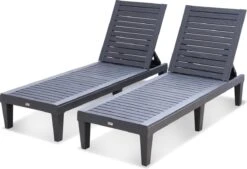Set Van 2 Ligstoelen, PIA, Ligstoel Met Verschillende Standen, Van Kunststof, Zwart 9 Set Van 2 Ligstoelen, PIA, Ligstoel Met Verschillende Standen, Van Kunststof, Zwart -Buitentuin Winkel 1200x820 3