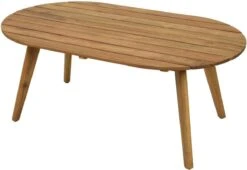 BUITEN Living Seville Lounge Tuintafel | Hardhout | 97x57cm - Ovale Tuintafel -Buitentuin Winkel 1200x828