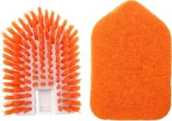 Merkloos Vloerschrobber - Bad Tegel Borstel Scrubber - Met 107cm Verstelbaar Lange - Voor Reiniging Badkamer Keuken Keramische Tegel - Oranje -Moederdag Cadeautje -Buitentuin Winkel 1200x846 7