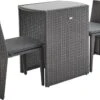 Alice's Garden Balkonset Doppio - 2 Stoelen - Inschuifbaar - Wicker - Grijs -Buitentuin Winkel 1200x850 1