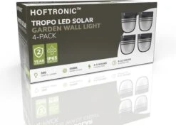 4x HOFTRONIC Tropo - Solar Wandlamp Buiten - IP65 Waterdicht - Wintersolar Technologie Monokristal Zonnepaneel - 3000K Warm Wit (sfeervol) - Solar Tuinverlichting Op Zonne Energie -Buitentuin Winkel 1200x855 4